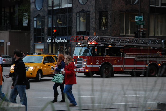 Chicago Fire Dept. Blowing Their Horns