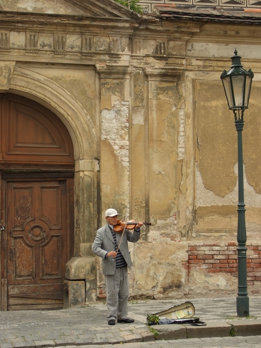 Violin Player in the Street
